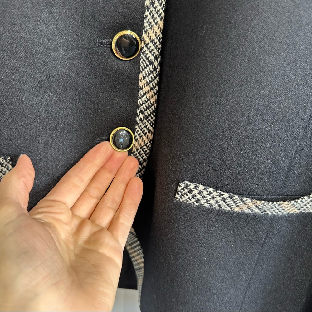 Vintage Pendleton Wool Jacket Collarless Blazer B… - image 8